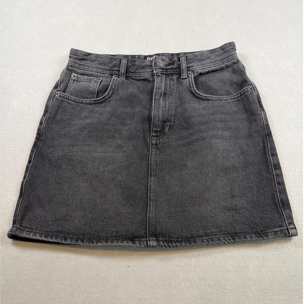 BDG Urban Outfitters Black Denim Mini Skirt Womens Size Medium A-Line 5-Pocket